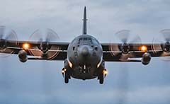 RNZAF C-130H airlift of military aid to Ukraine around Europe